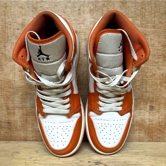 Jordan 1 Mid SE Electro Orange White Shoes Sneakers DM3531-800 Men Size main image 13